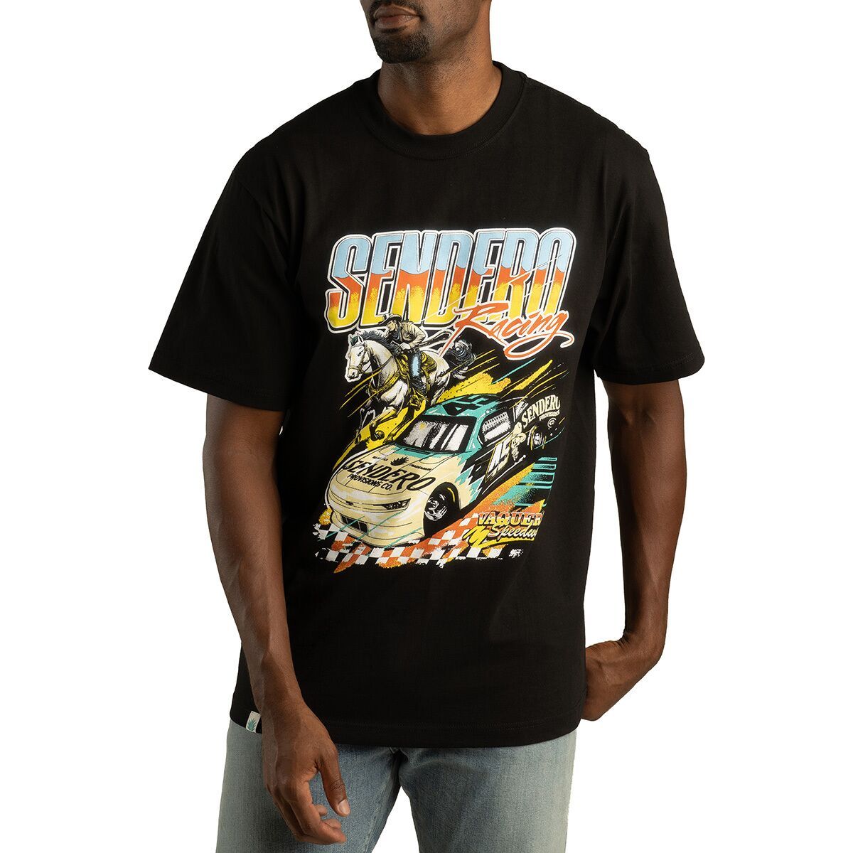 Image of Sendero Provisions Co. Racing Vintage T-Shirt - Men's Black, S