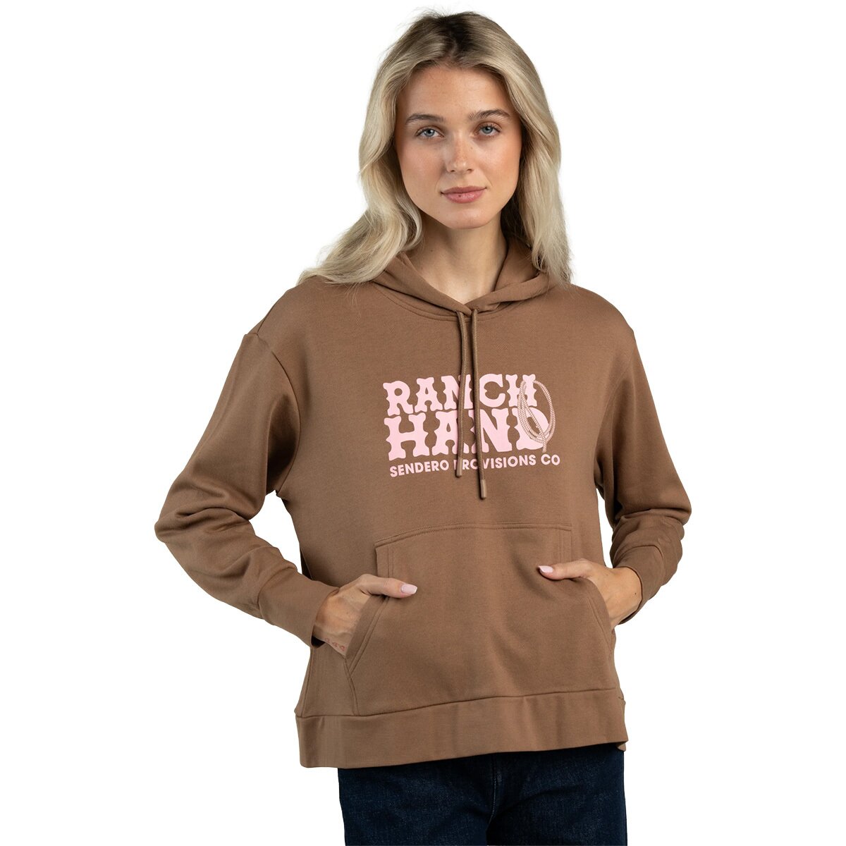 Image of Sendero Provisions Co. Ranch Hand Hoodie - Women's Light Brown, XS