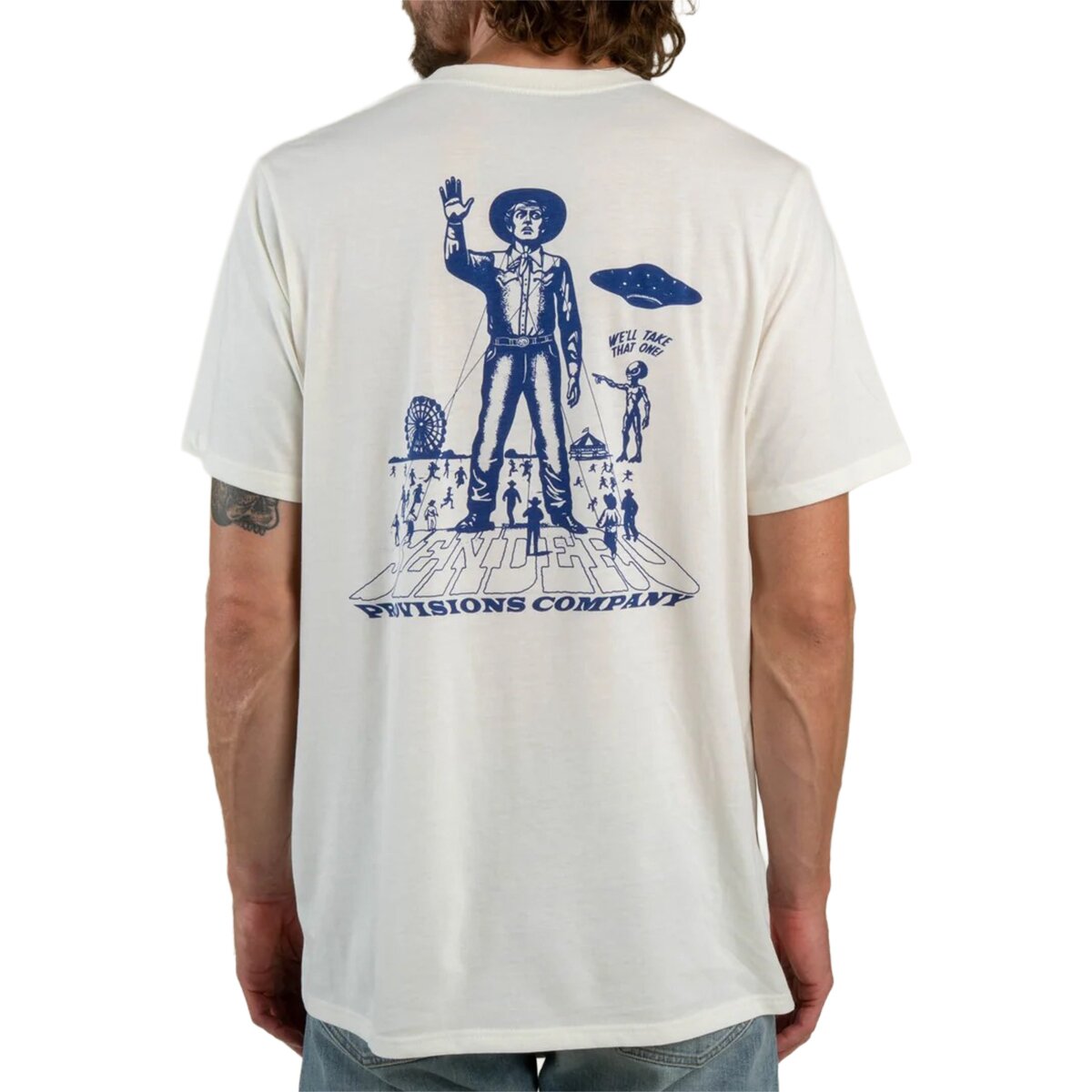 Sendero Provisions Co. Sendero Provisions Co. Cowboy Lift Off T-Shirt - Men's Vintage White, XL