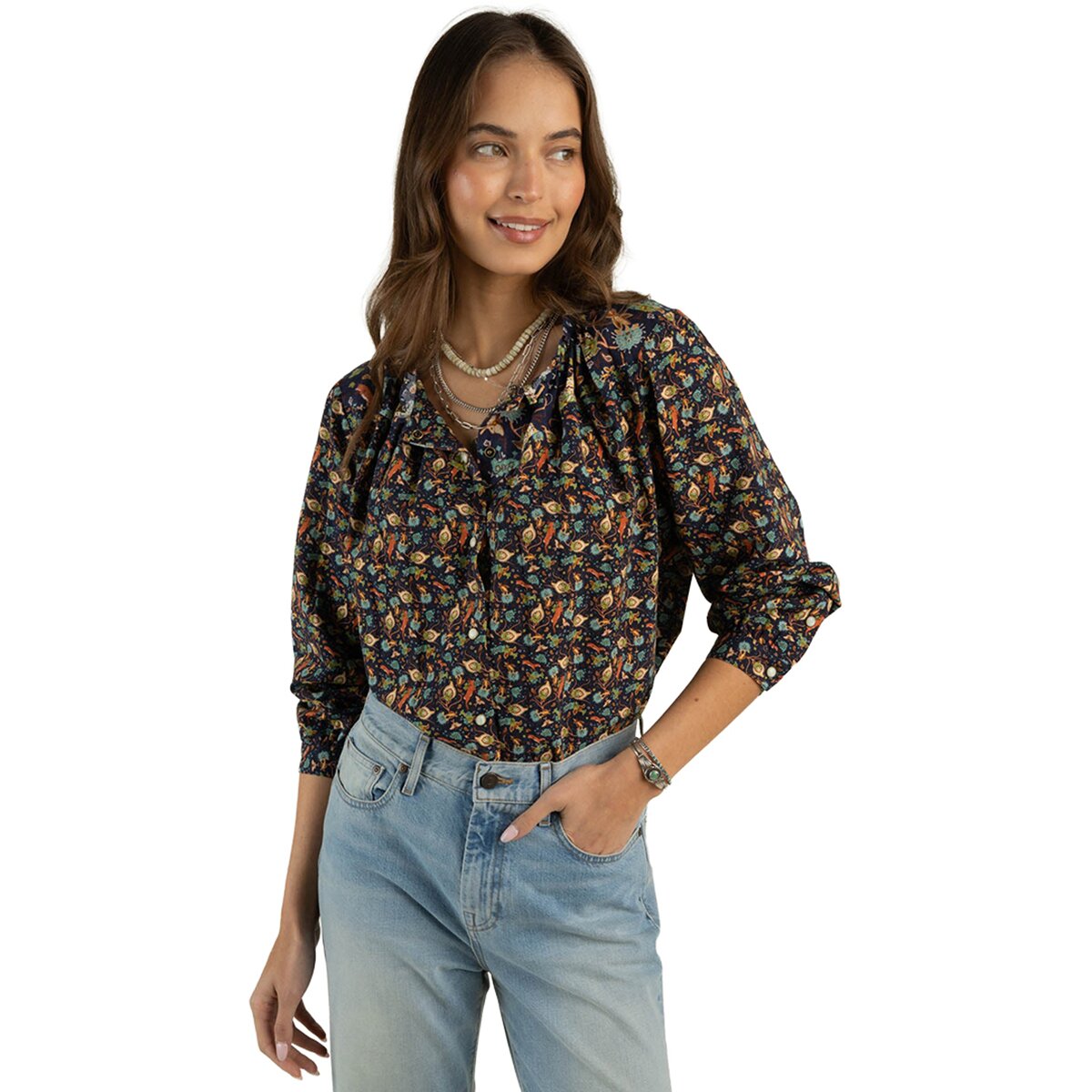 Sendero Provisions Co. Sendero Provisions Co. Florence Blouse - Women's Highlands/Navy, M - $98.95 at Backcountry.com