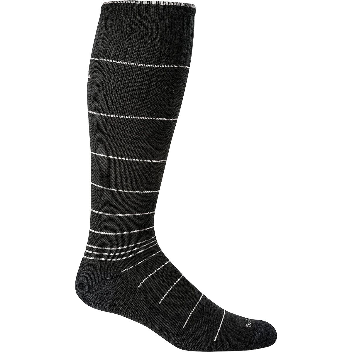 Image of Sockwell Circulator Compression Sock - Men's Black Stripe, XXL