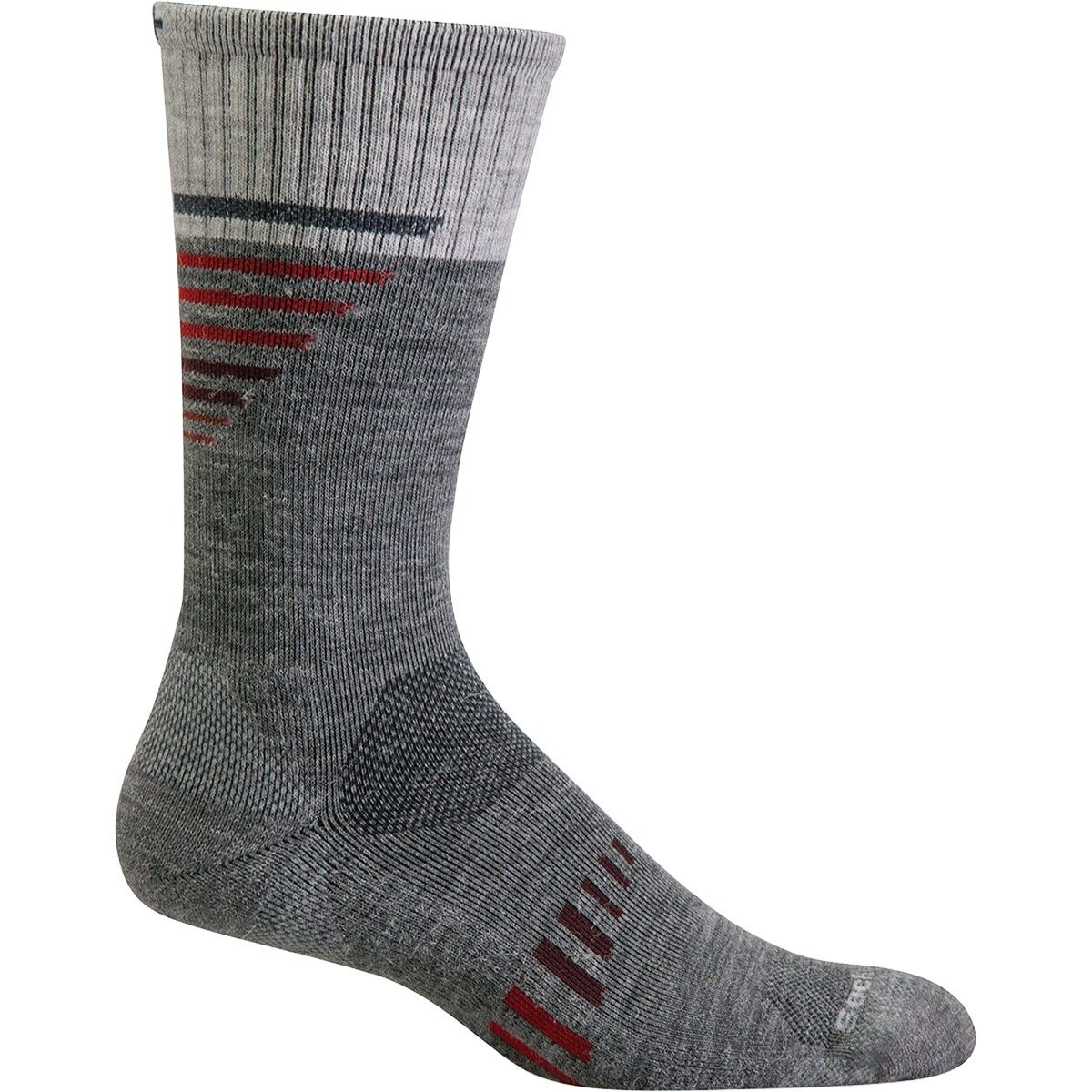 Image of Sockwell Ascend II Crew Sock - Men's Grey, L/XL