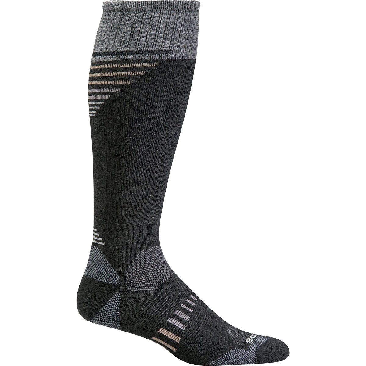 Image of Sockwell Ascend II OTC Sock - Men's Black, M/L