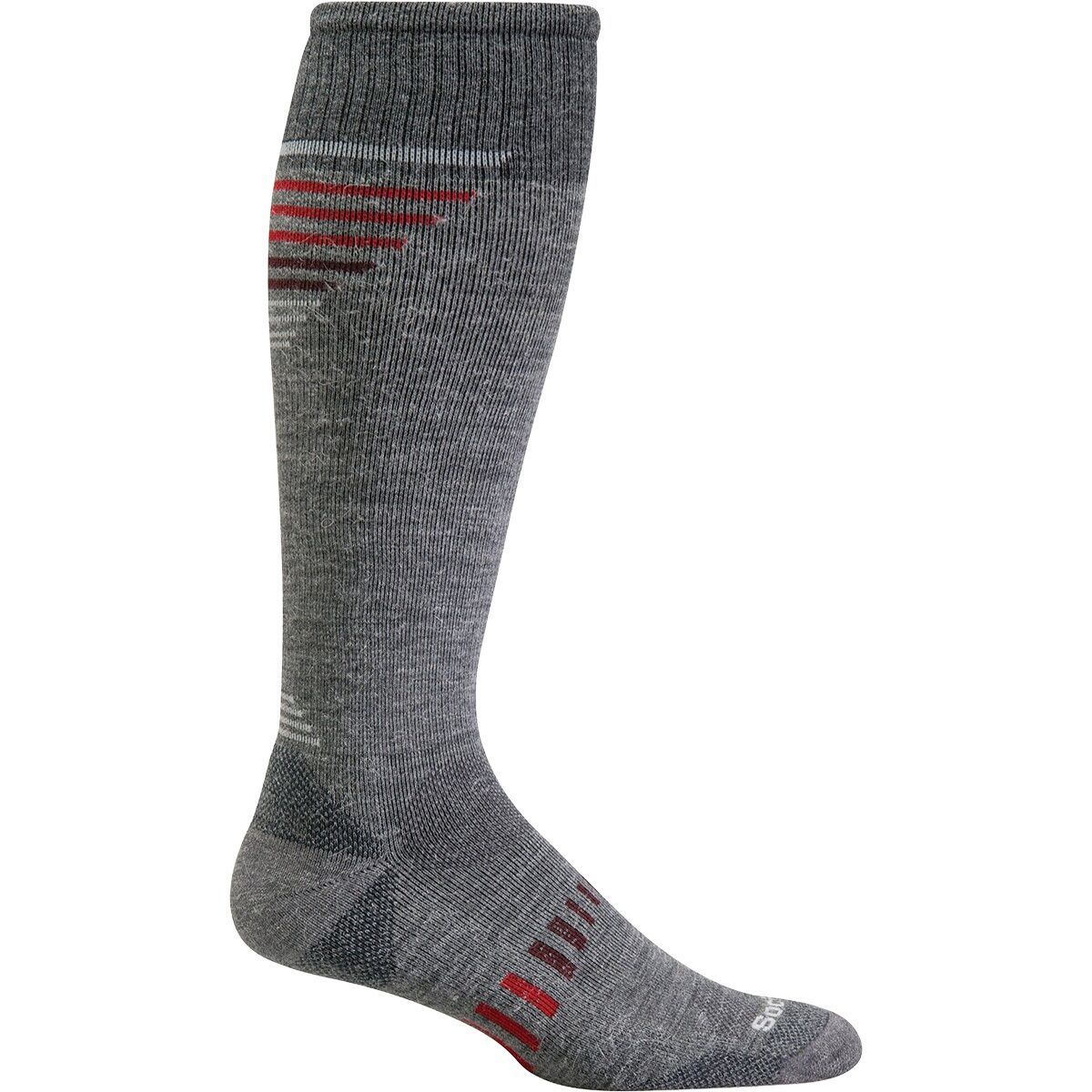 Image of Sockwell Ascend II OTC Sock - Men's Grey, M/L