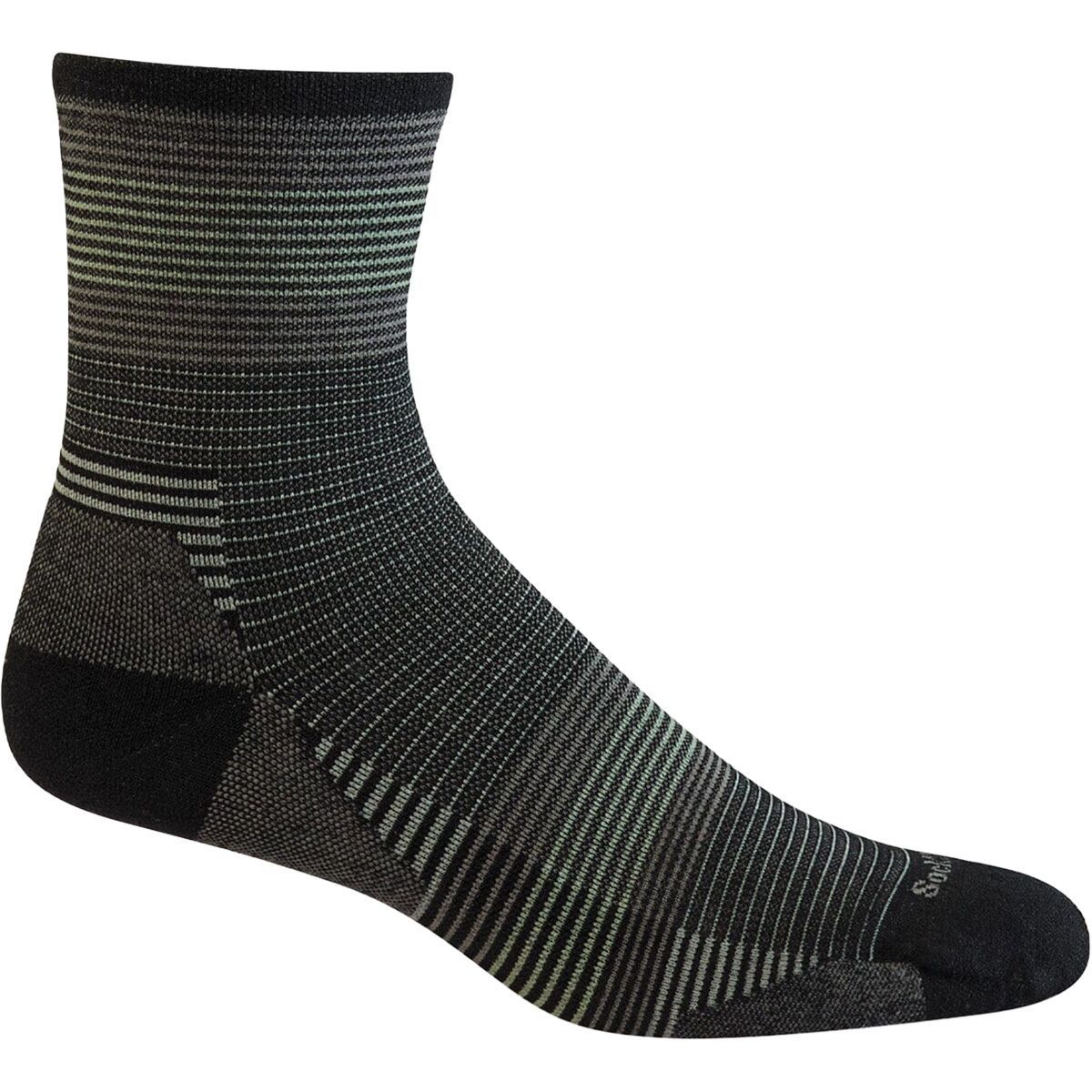 Image of Sockwell Cadence 3/4 Crew Sock - Men's Black, L/XL