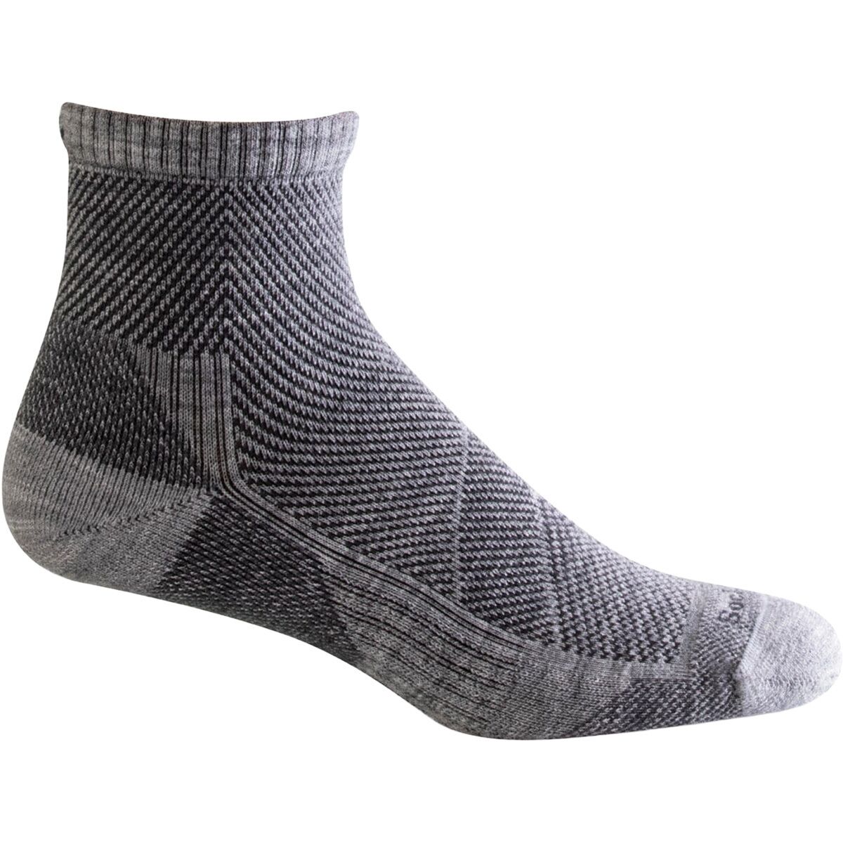 Image of Sockwell Elevate Quarter Sock - Men's Light Grey, M/L