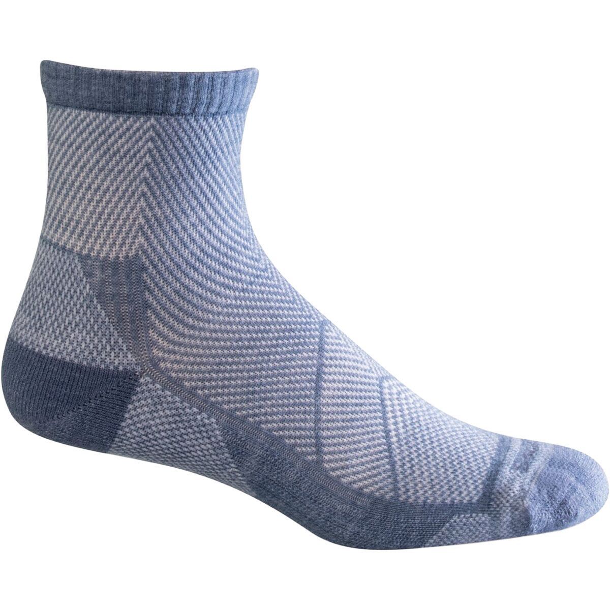 Image of Sockwell Elevate Quarter Sock - Women's Bluestone, M/L