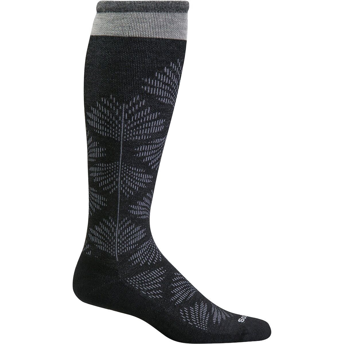 Image of Sockwell Full Floral Wide Calf Sock - Women's Black, M/L
