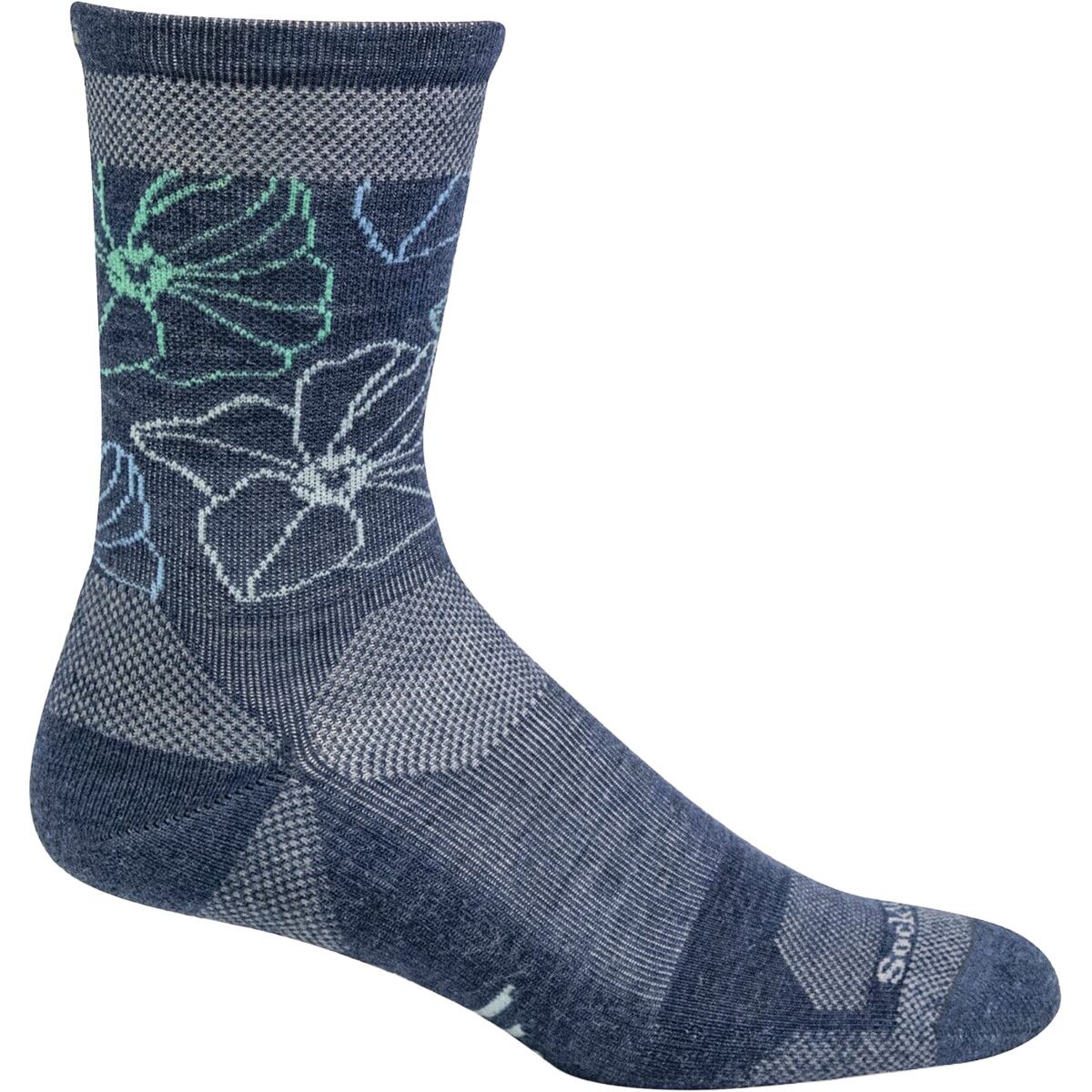 Image of Sockwell Petal Power Sock - Women's Denim, S/M