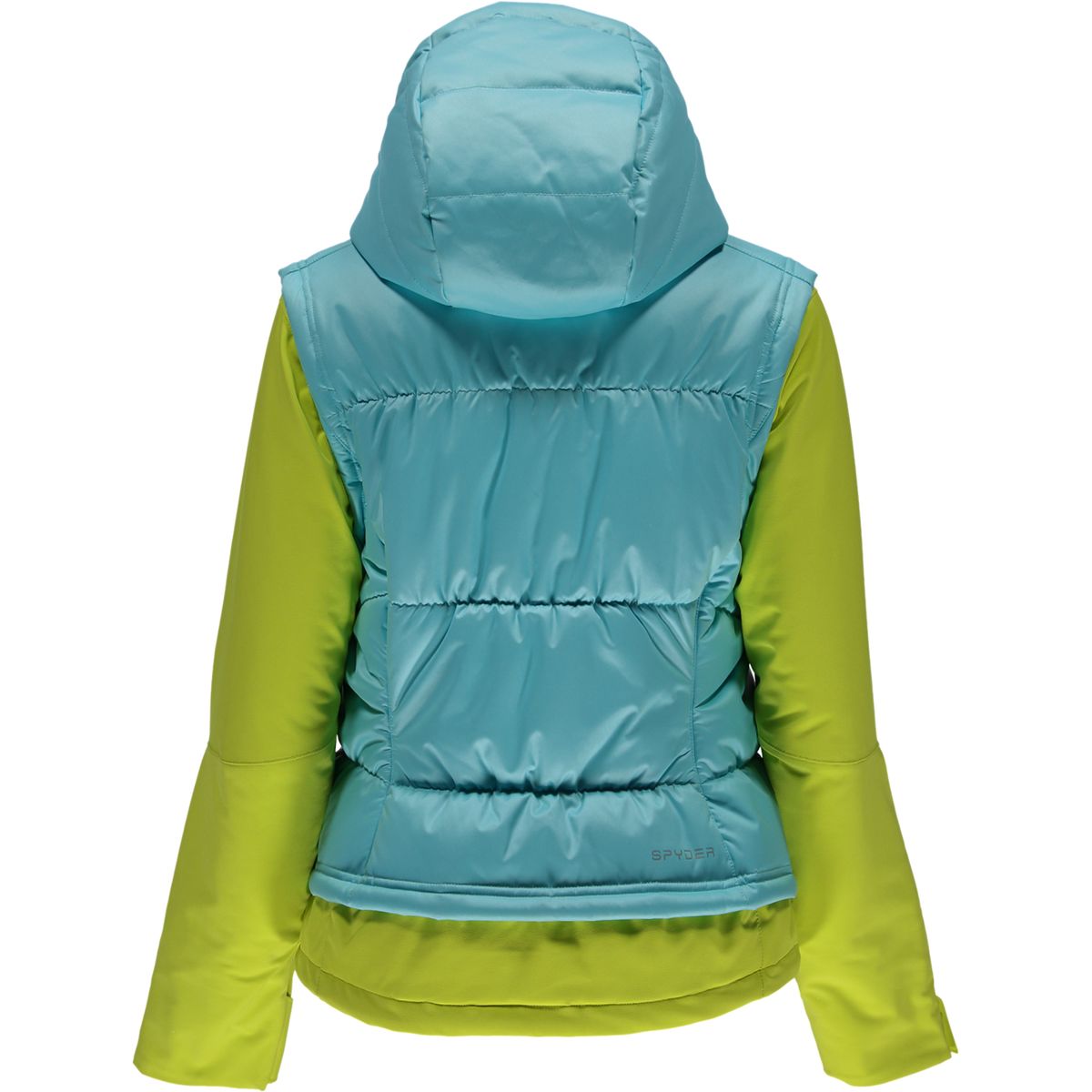 Spyder Women's Moxie Jacket, Size 8, Black Denim/Black/Silver