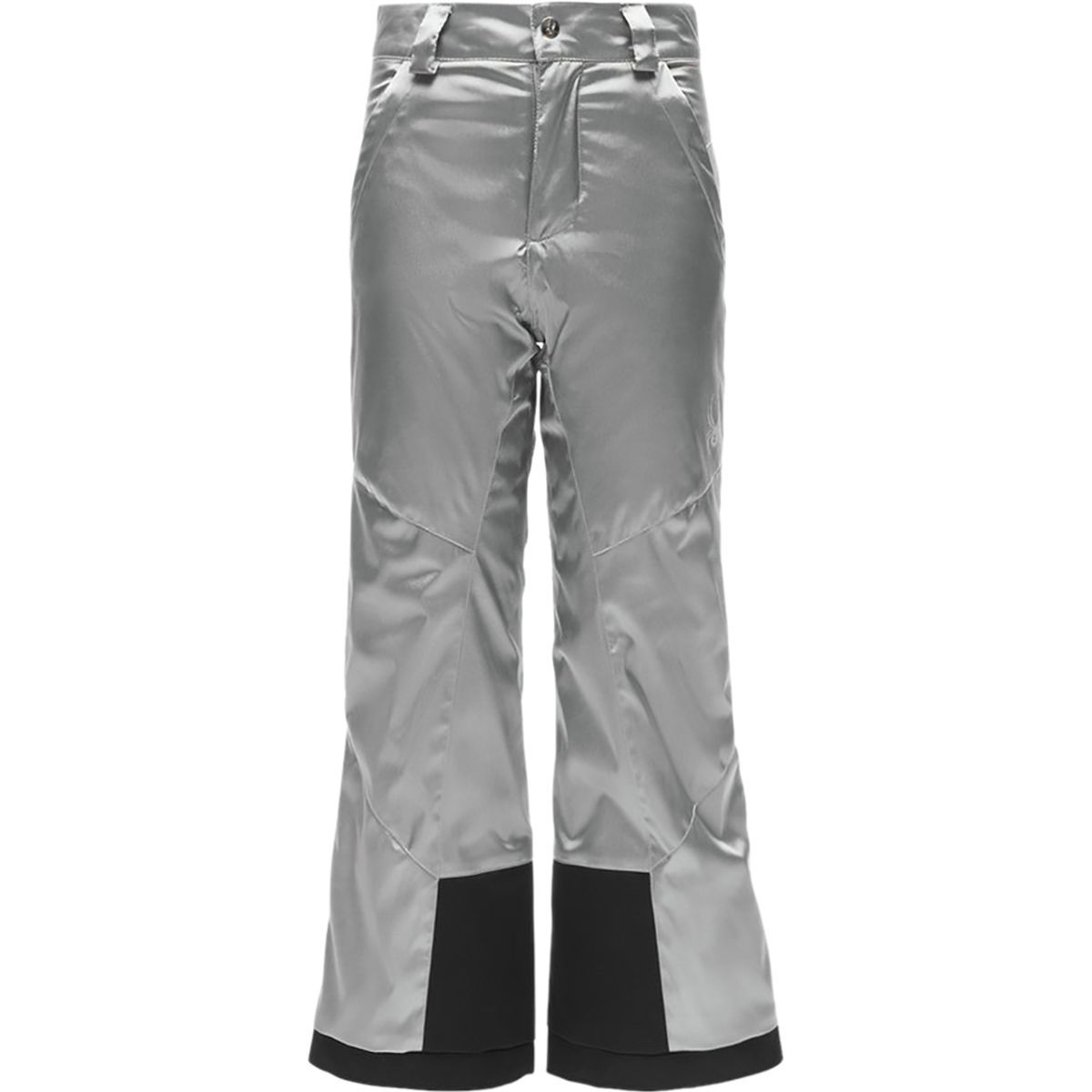 Spyder Olympia Regular Pant - Girls' Silver/Black, 14
