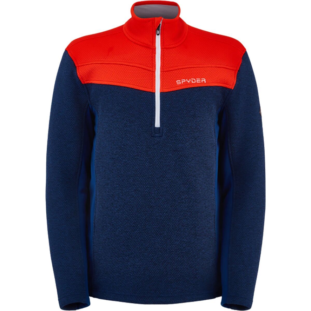 Spyder Encore Half Zip Jacket - Men's Abyss/Volcano, XL