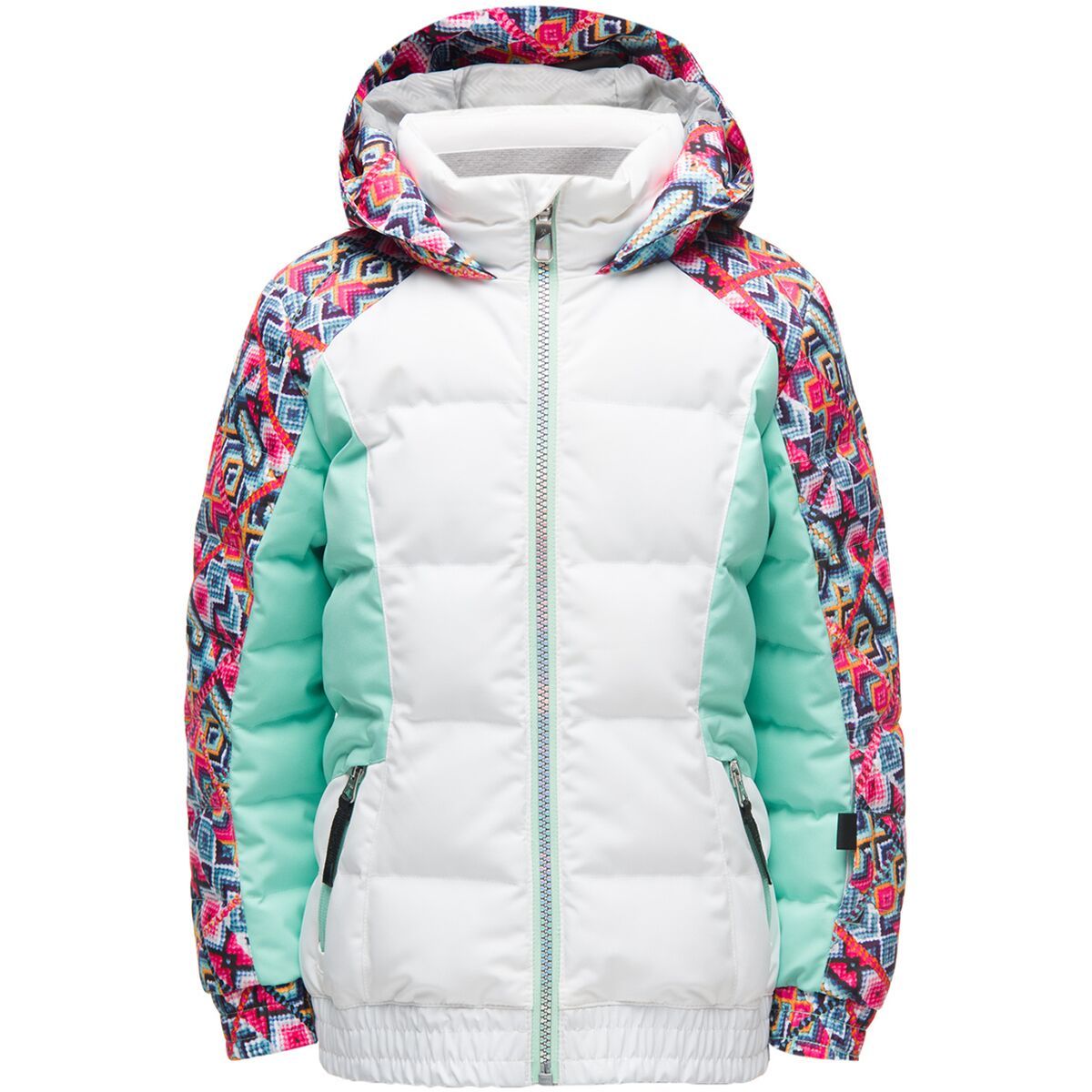 Spyder Bitsy Atlas Synthetic Down Jacket - Toddler Girls' White, 6