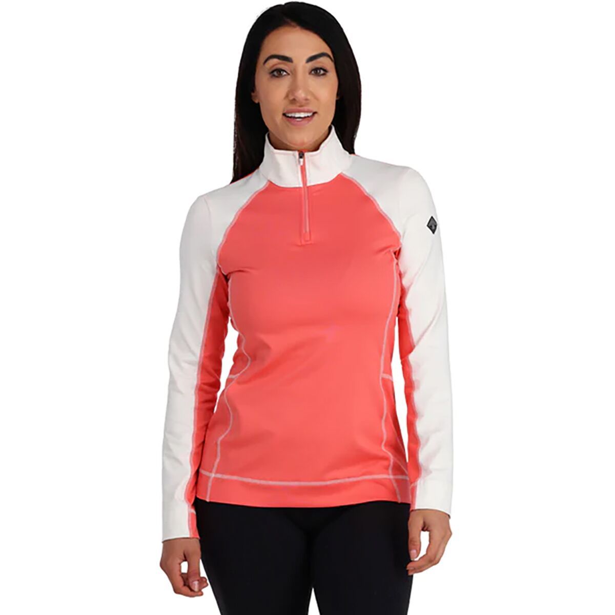 Spyder Savona Zip T-Neck Pullover - Women's Tropic, XS