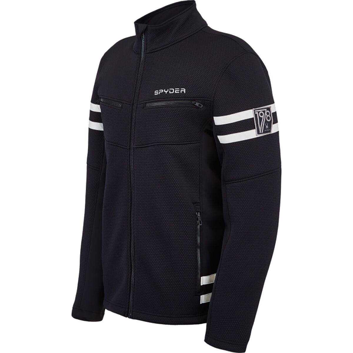 Spyder Men's Wengen Encore Full Zip Fleece Jacket - XL - Black