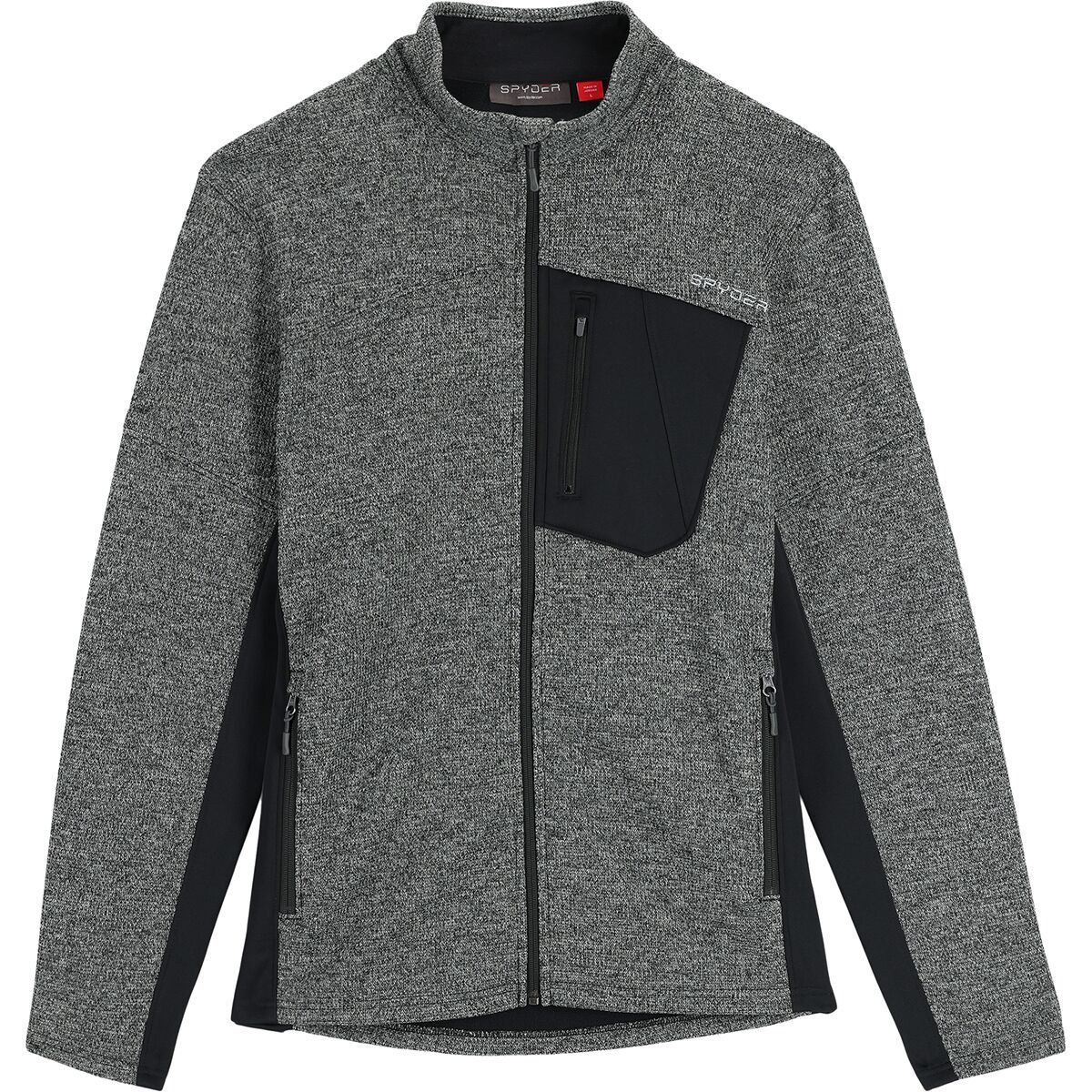 Spyder Bandit Full-Zip Sweater - Men's Black Alloy, M