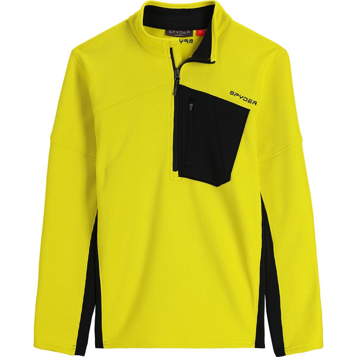 Spyder Bandit Half-Zip Sweater - Men's Citron Black, L