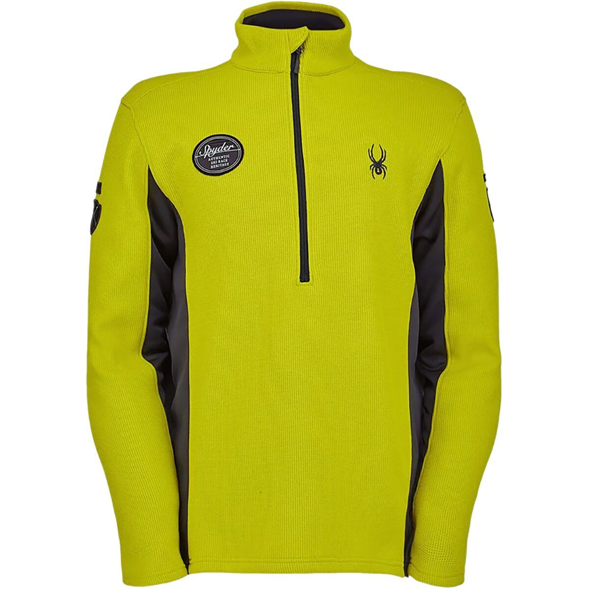 Spyder Bandit Wengen 1/2-Zip Fleece Jacket - Men's Citron, 3XL