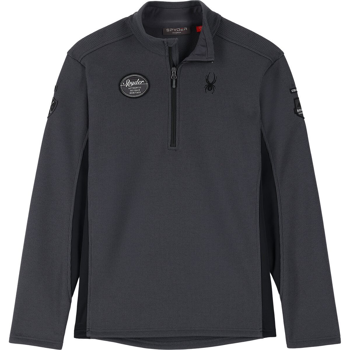 Spyder Bandit Wengen 1/2-Zip Fleece Jacket - Men's Ebony Black, L