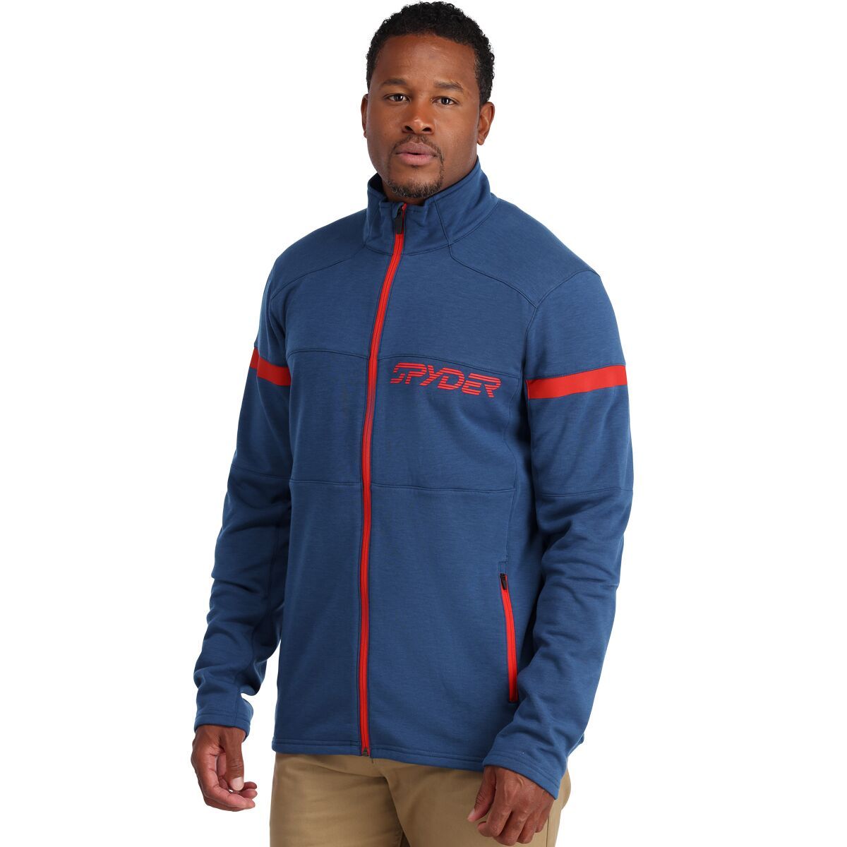 Spyder Speed Full-Zip Jacket - Men's Abyss Volcano, XXL