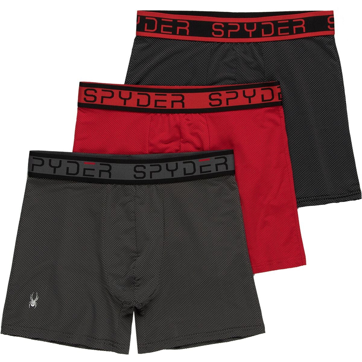 Spyder Nylon Mesh Boxer Brief - 3-Pack - Men's - Clothing