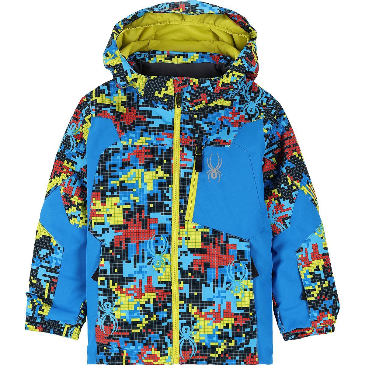 Spyder Leader Insulated Ski Jacket - Little Boys' Digi Bug, 7