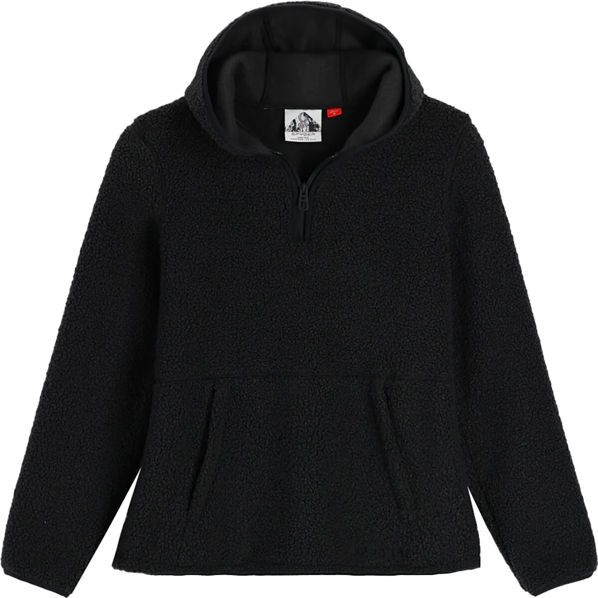 Image of Spyder Cloud Fleece Hoodie - Women's Black, L