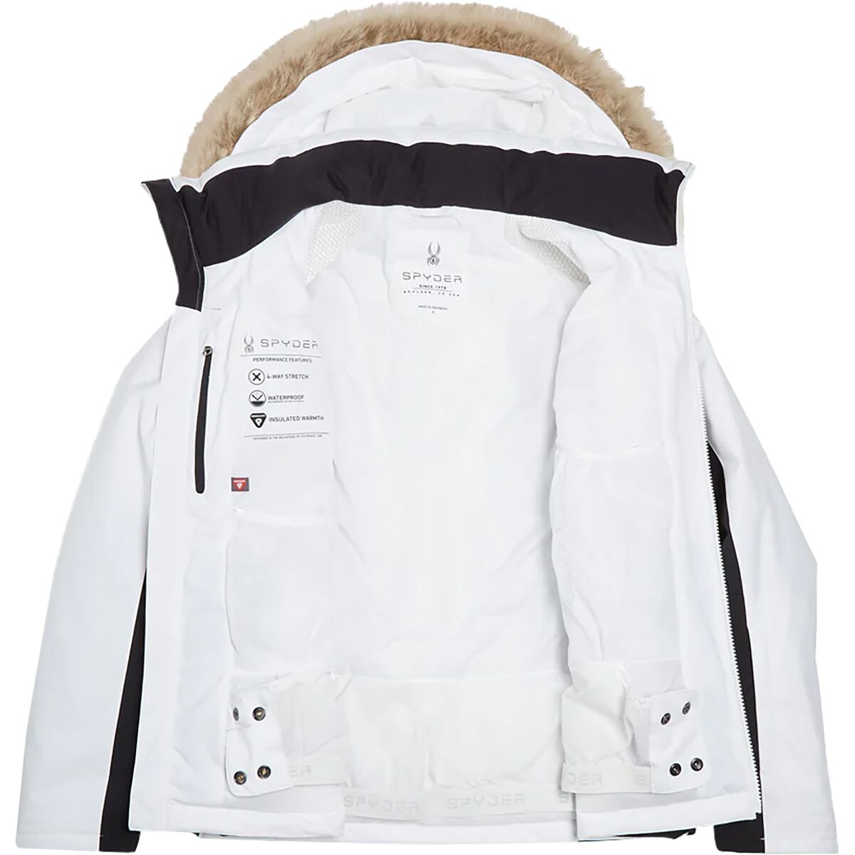 【 Spyder 】 Vida Jacket / White Spyder Vida Jacket - Women's - Clothing