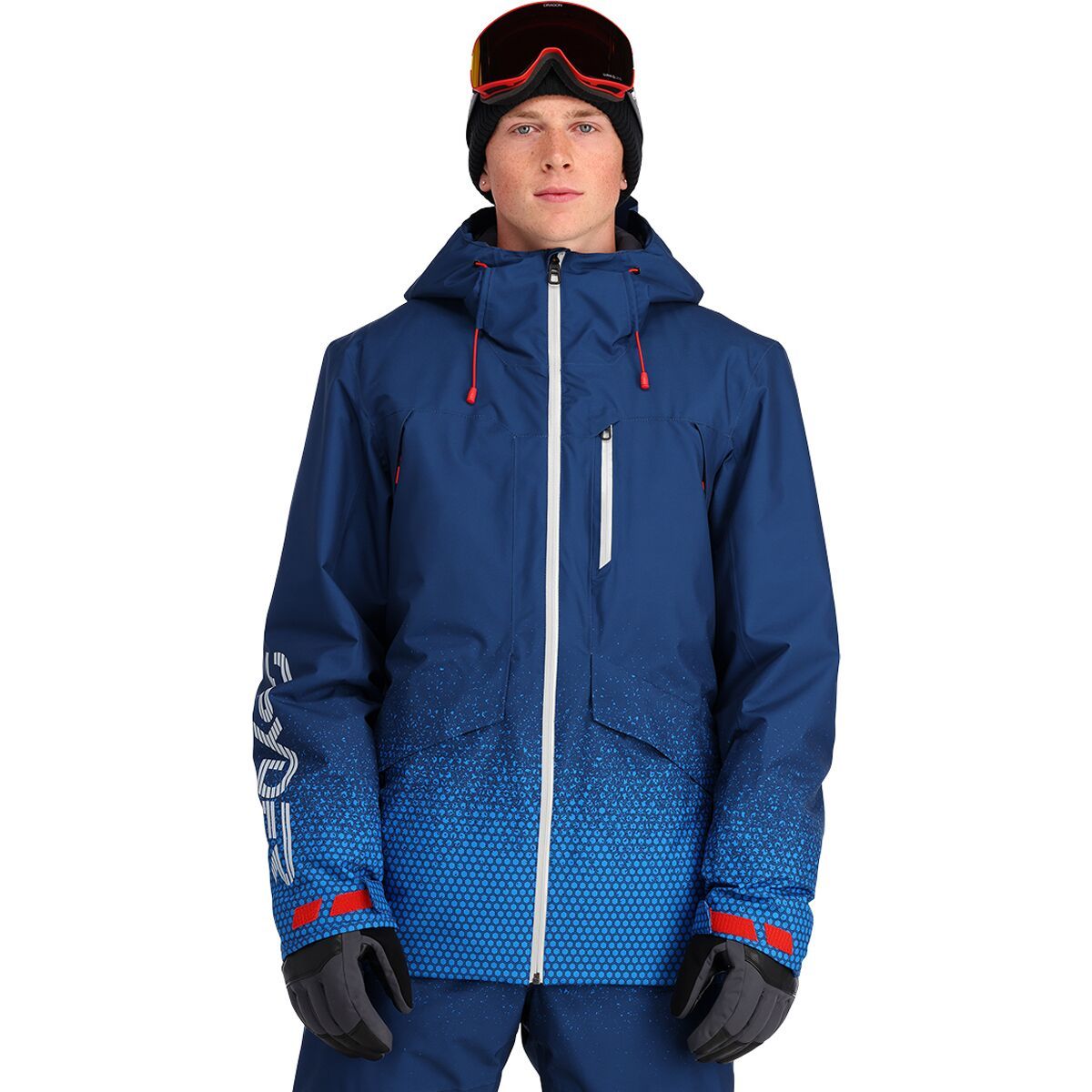 Spyder Anthem GTX Jacket - Men's Faded Geo Collegiate, S