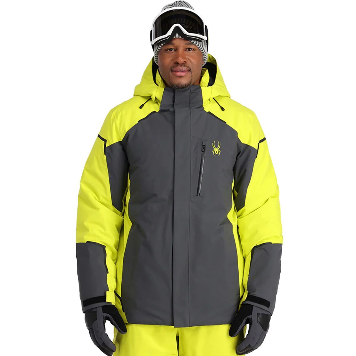 Spyder Copper GORE-TEX Jacket - Men's Ebony Citron, XL