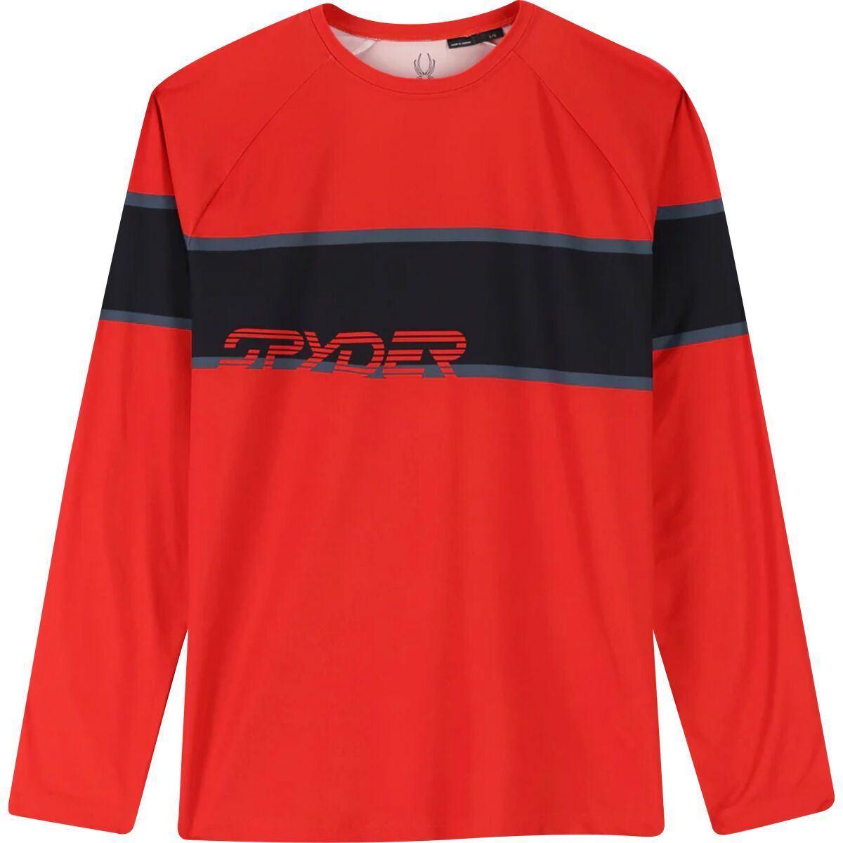 Spyder Pump Lightweight Crew Top - Men's Volcano, XXL