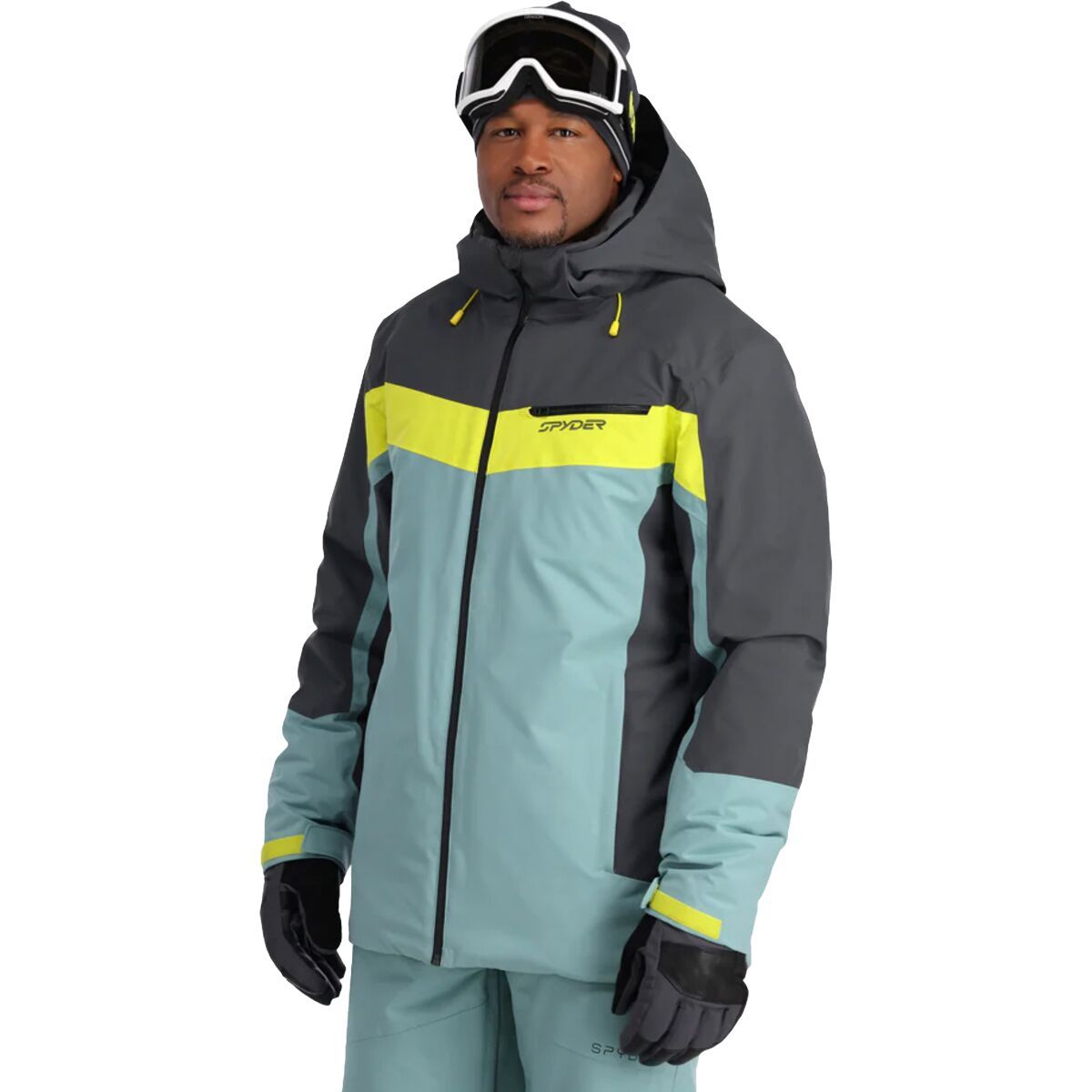 Spyder Seventy - Eight Jacket - Men's Ebony Tundra, XXL