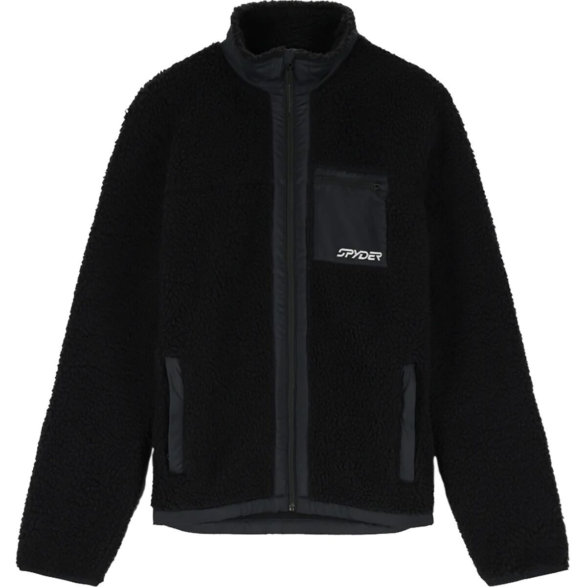 Spyder Sherman Sherpa Fleece Jacket - Men's Black, L