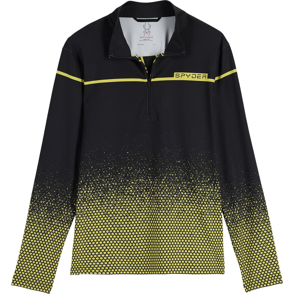 Spyder Spirit Of '78 Half-Zip Baselayer Top - Men's Faded Geo Citron, S