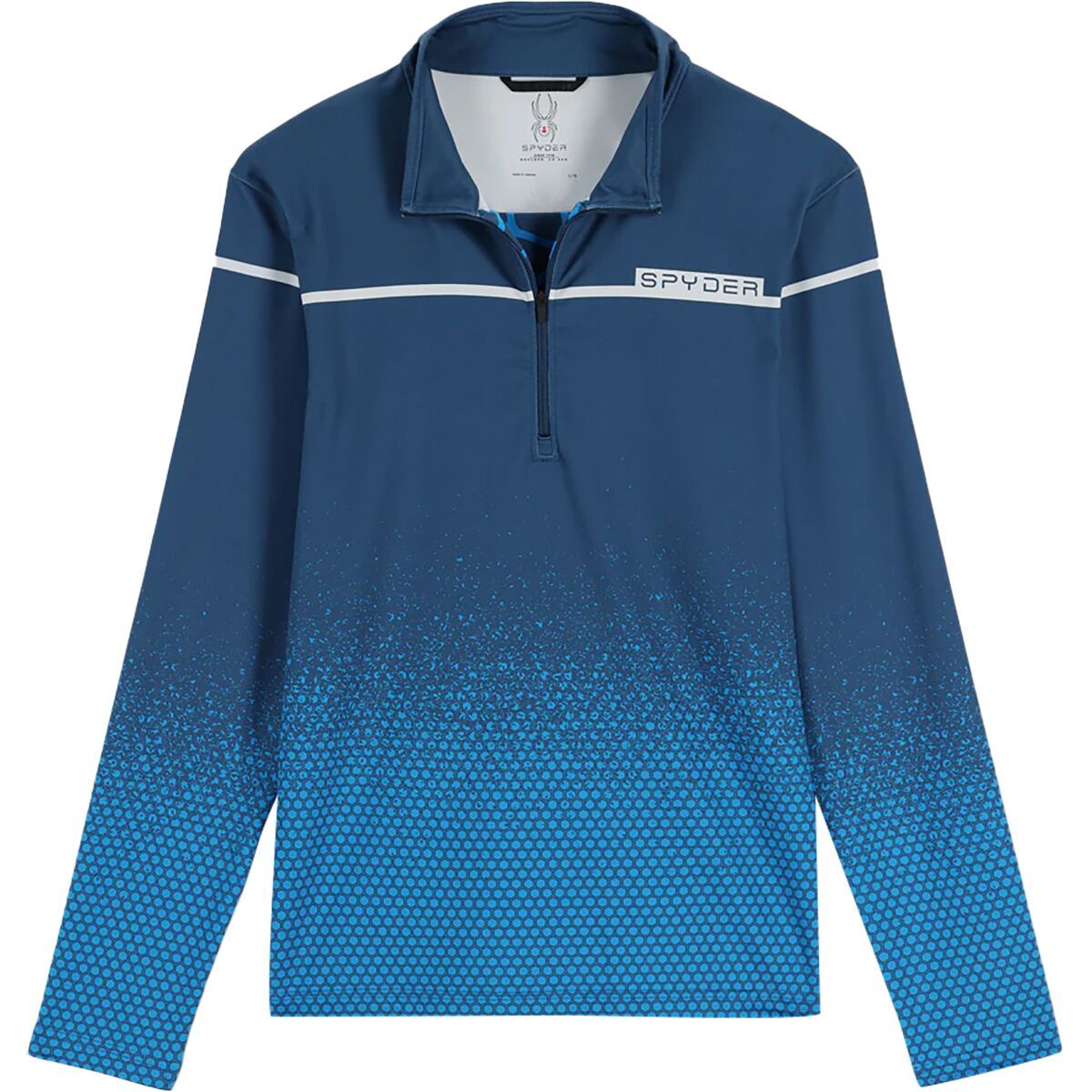 Spyder Spirit Of '78 Half-Zip Baselayer Top - Men's Faded Geo Collegiate, S