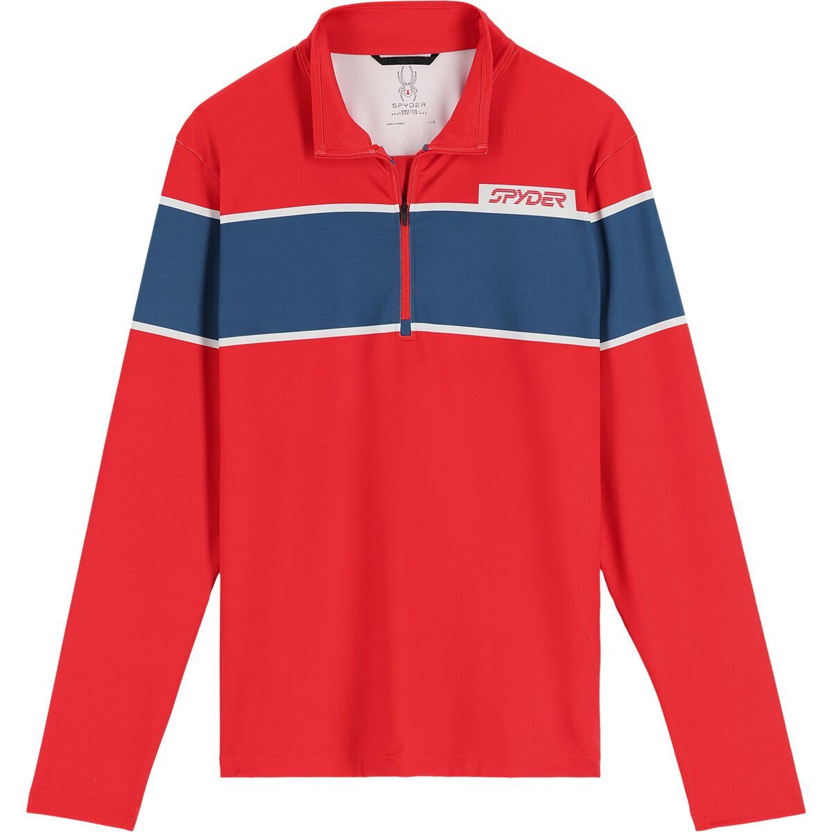 Spyder Spirit Of '78 Half-Zip Baselayer Top - Men's Volcano, XL
