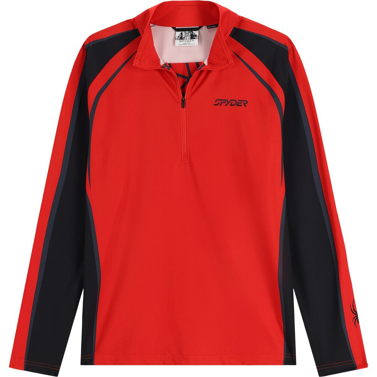 Spyder Throwback Half-Zip Baselayer Top - Men's Volcano, XL