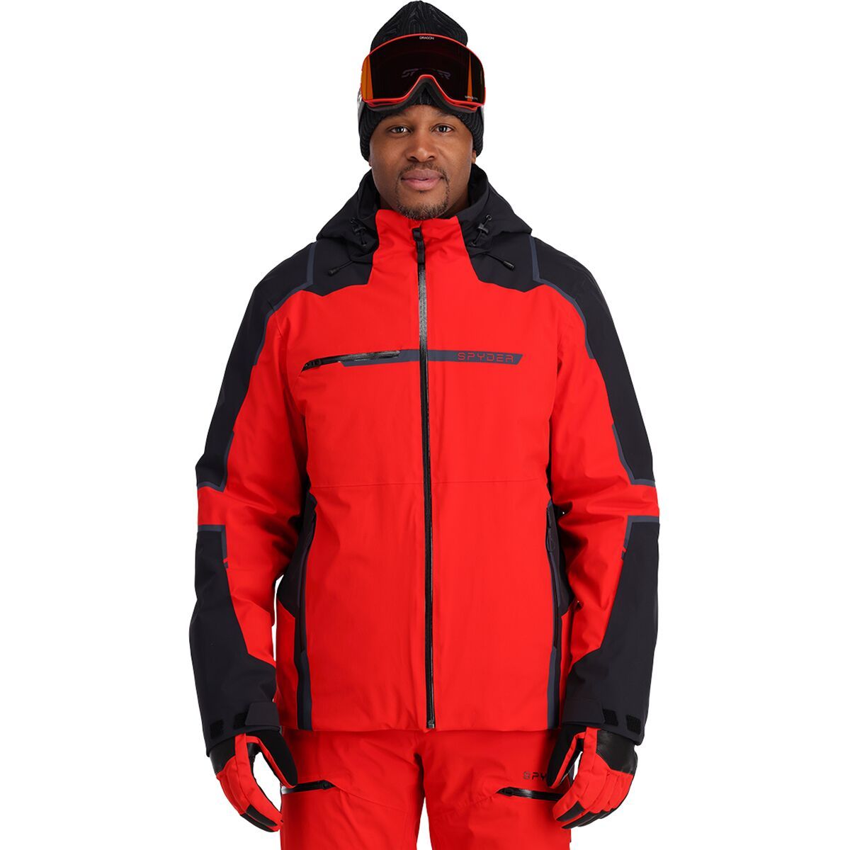 Spyder Titan Jacket- Men's Volcano Black, L