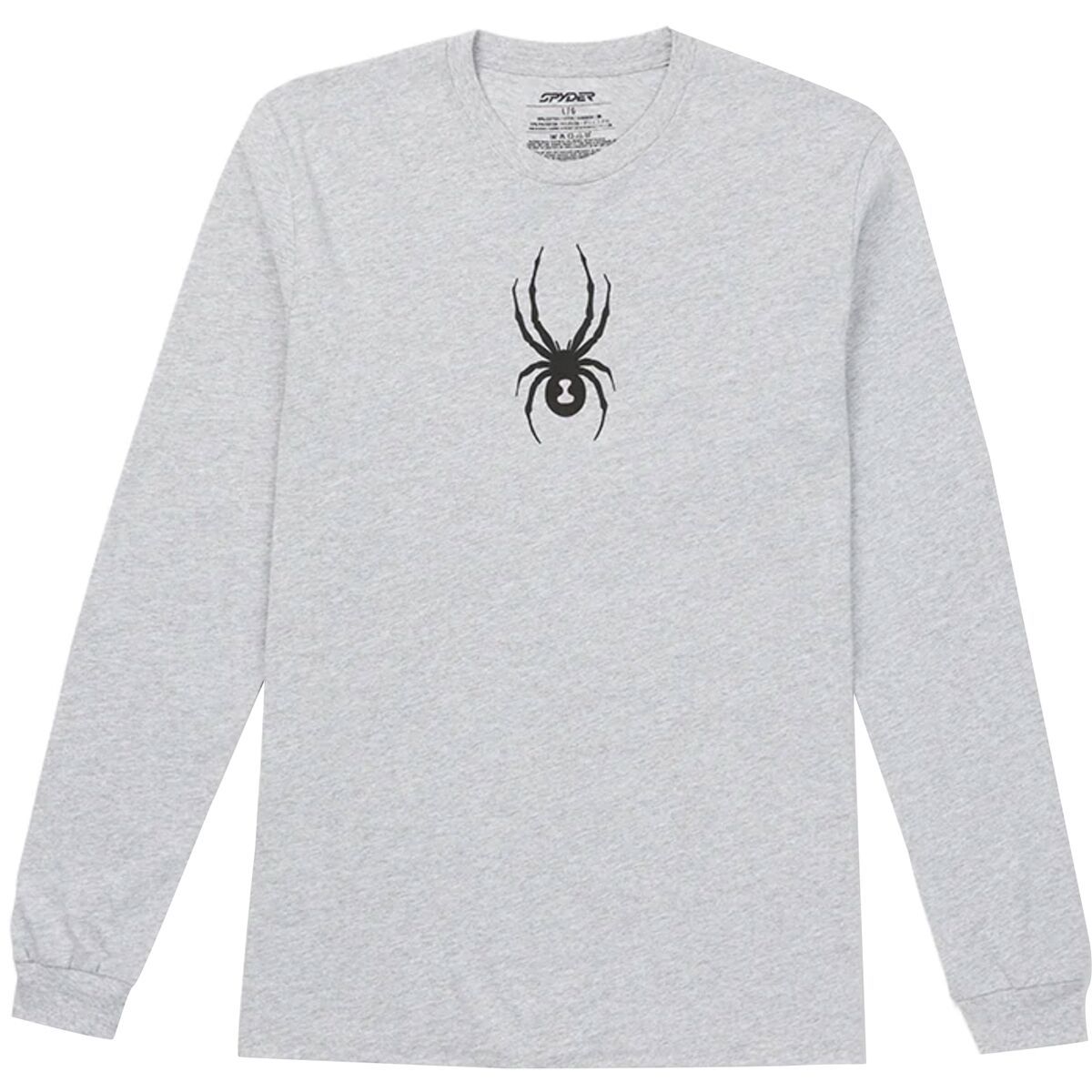 Spyder Carve Long-Sleeve T-Shirt - Men's Heather Grey, L
