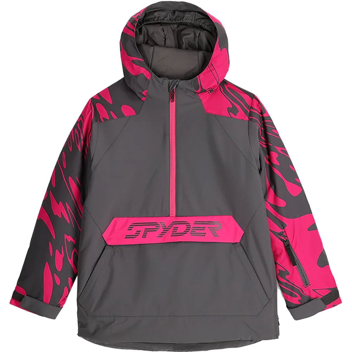 Image of Spyder Jasper Anorak - Kids' Pink Combo, 16