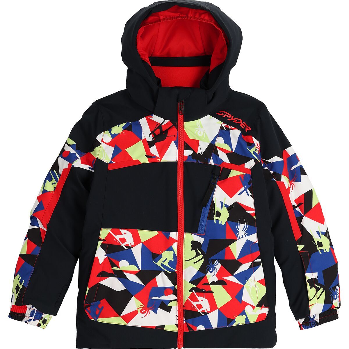 Spyder Leader Jacket - Toddlers' Red Combo, 2T