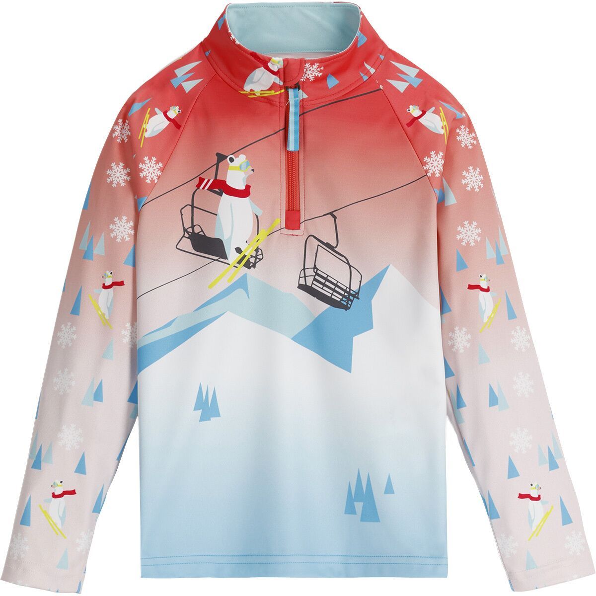 Image of Spyder Reflect 1/2-Zip Top - Toddlers' Coral Haze, 6