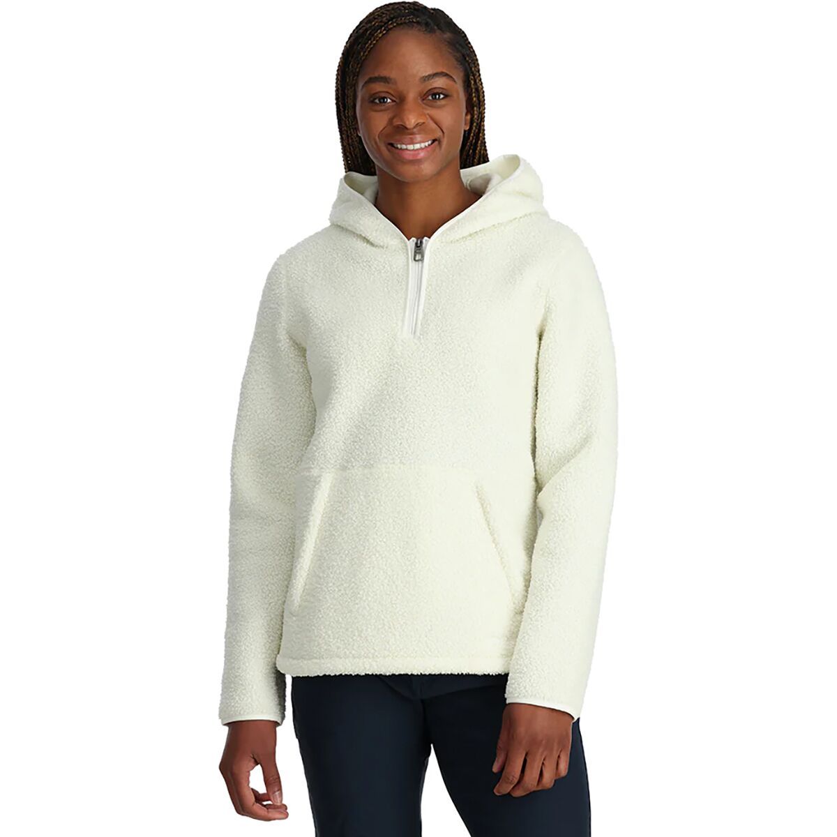 Spyder Cloud Fleece Hoodie - Women's Snow, XS