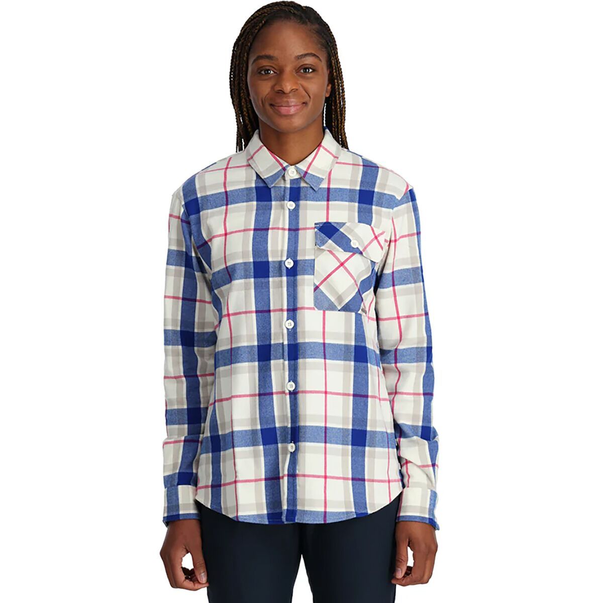 Spyder Fab Flannel Shirt - Women's Snow, M