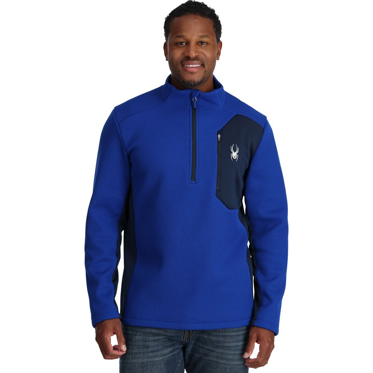 Spyder Bandit 1/2-Zip - Men's Electric Blue, XL