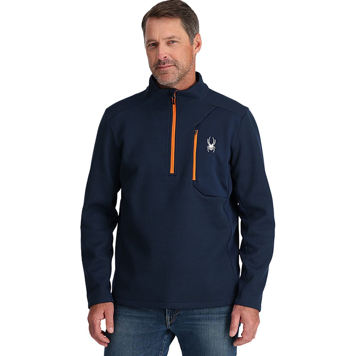 Spyder Bandit 1/2-Zip - Men's True Navy, XL