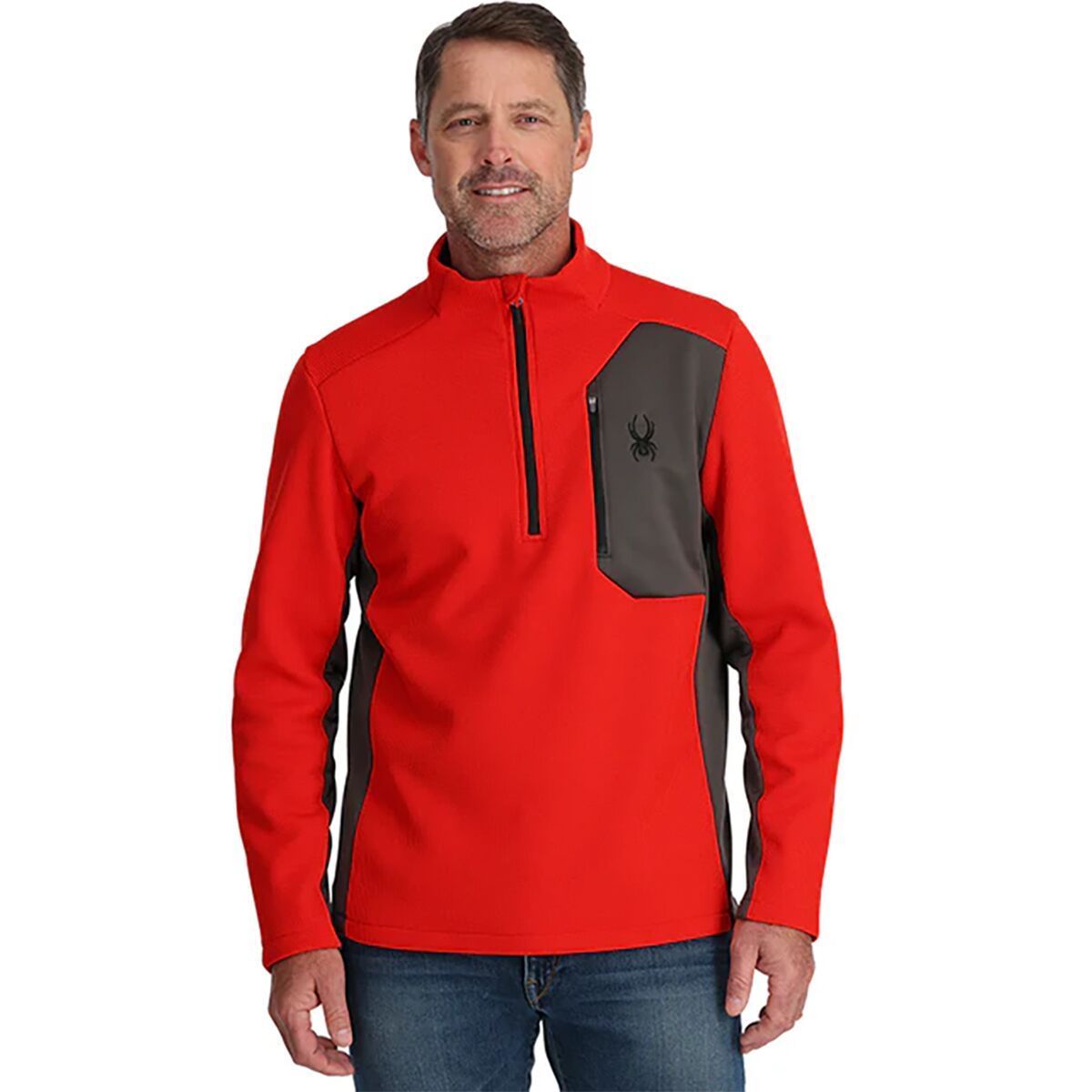 Spyder Bandit 1/2-Zip - Men's Volcano, S