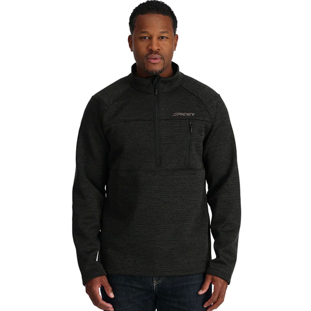 Spyder Encore 1/2-Zip Jacket - Men's Black, S
