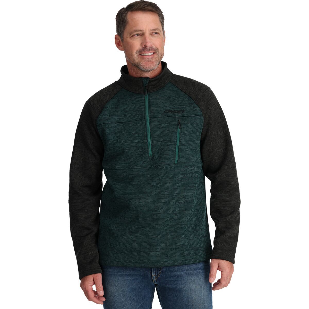 Spyder Encore 1/2-Zip Jacket - Men's Cypress Green, S