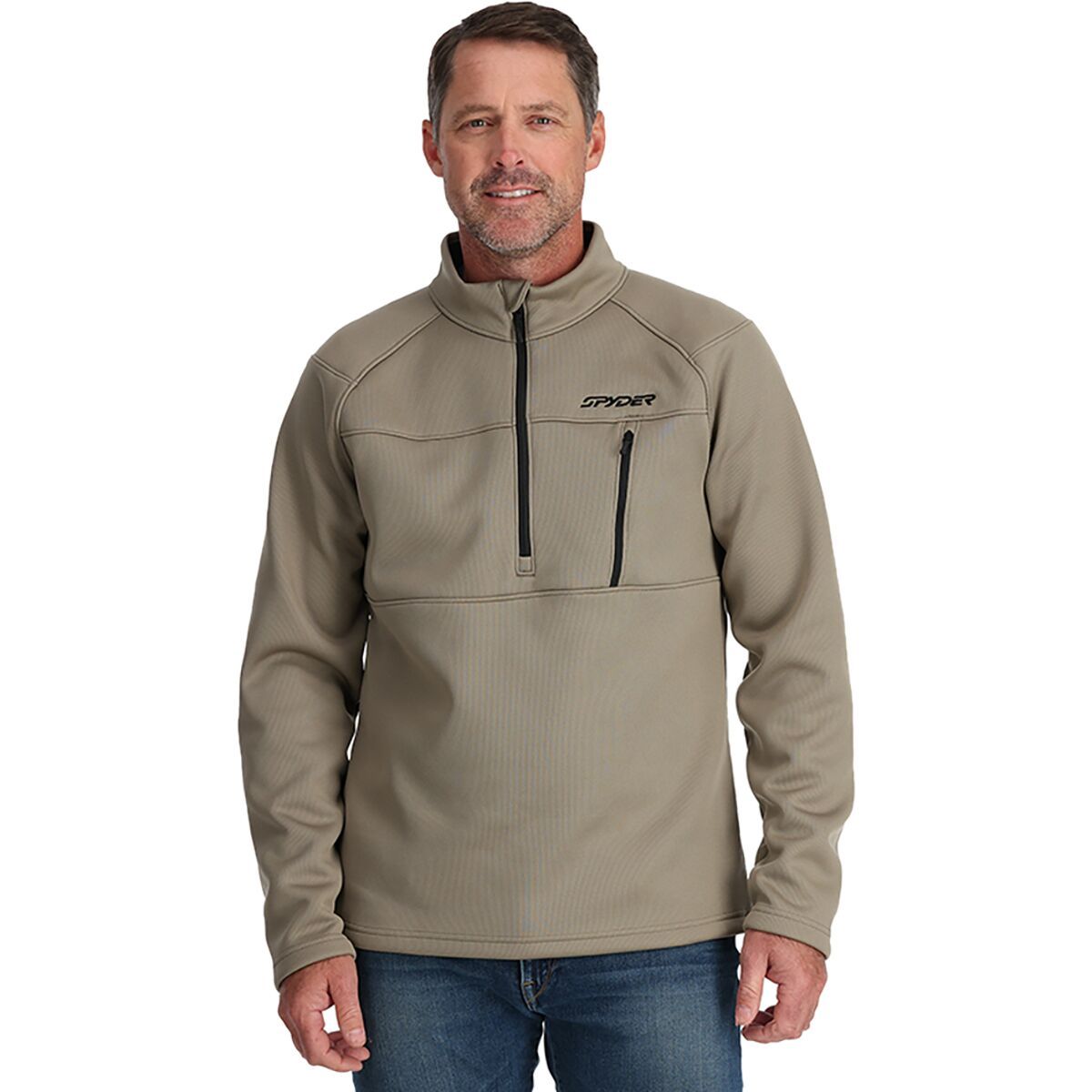 Spyder Encore 1/2-Zip Jacket - Men's Desert Taupe, S